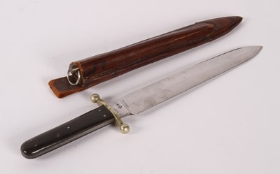 Lot 681 - A J. Rodgers & Sons hunting knife, the ricasso...
