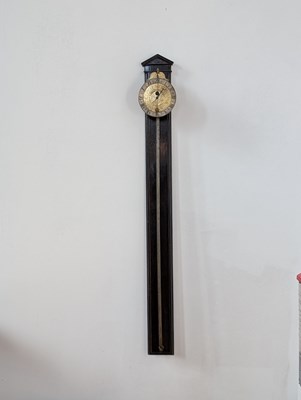 Lot 5 - A fine brass rack or gravity clock, 18th...