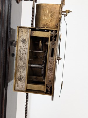 Lot 5 - A fine brass rack or gravity clock, 18th...