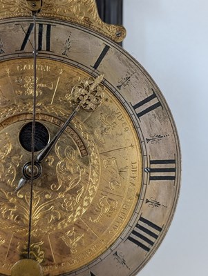 Lot 5 - A fine brass rack or gravity clock, 18th...