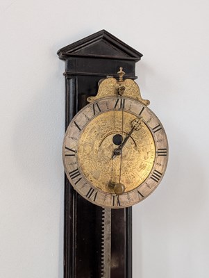 Lot 5 - A fine brass rack or gravity clock, 18th...