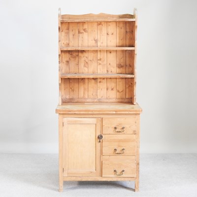 Lot 394 - An antique pine dresser, of small proportions