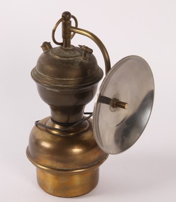 Lot 493 - A vintage brass lantern