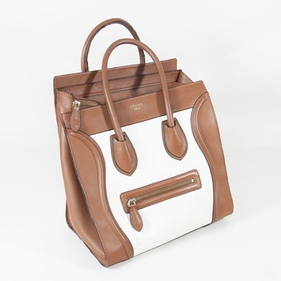 Lot 64 - A ladies' Celine Paris two tone leather...