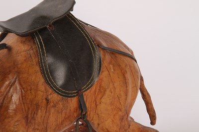 Lot 36 - A Liberty-style leather-clad model of a camel...