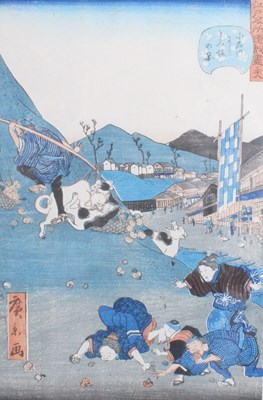 Lot 227 - Hiroshige (Japanese, 1797-1858), Azuma Wood...