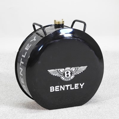 Lot 302 - A Bentley advertising oil can, 36cm wide