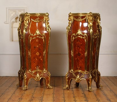 Lot 23 - A pair of large and impressive Rococo style...