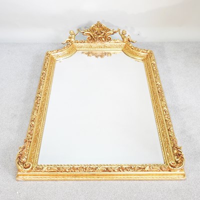 Lot 162 - A large and ornate modern gilt framed wall...