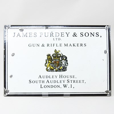 Lot 412 - A modern enamel James Purdey & sons...