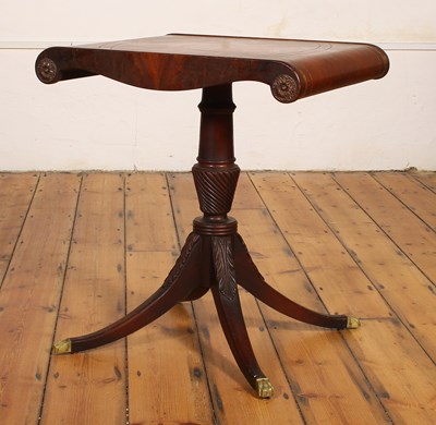Lot 300 - A mahogany occasional table, with a red...
