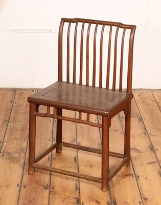 Lot 376 - A Chinese stick back chair
