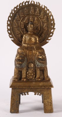 Lot 269 - A Chinese gilt bronze figure of Buddha, shown...