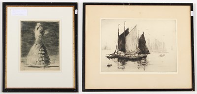 Lot 501 - John Souter (1890-1971), dancer, etching,...