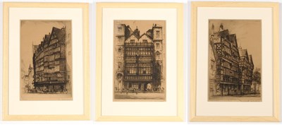 Lot 652 - E. Shailand, three views of London, Fleet...