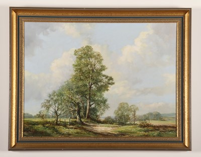 Lot 737 - Richard Tearoe, landscape, Surrey, oil on canvas