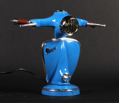 Lot 507 - A modern table lamp, in the form of a blue...