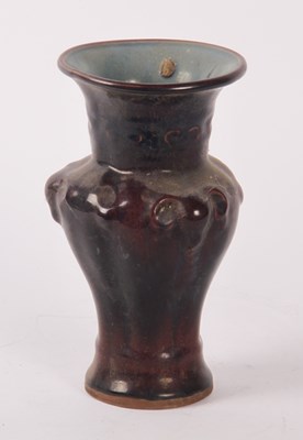 Lot 322 - A Chinese flambe glazed vase