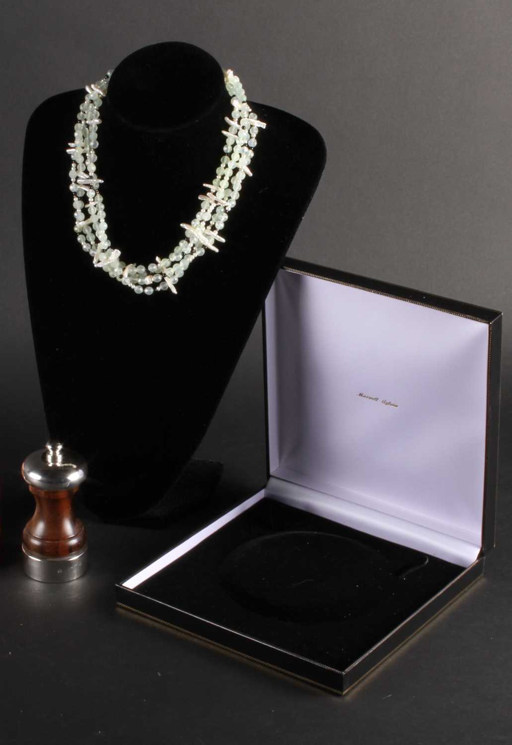 Lot 102 - A silver mounted pepper grinder, by Mappin &...