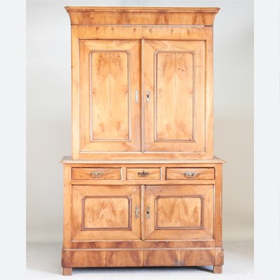 Lot 84 - A 19th century French fruitwood buffet,...