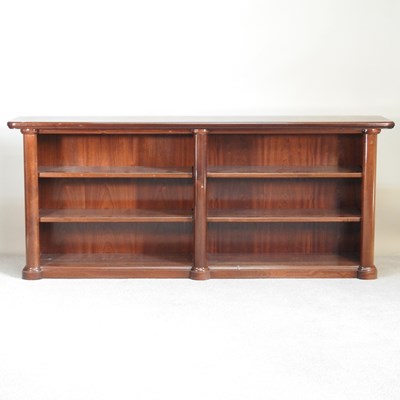 Lot 154 - A large Victorian style hardwood dwarf open...