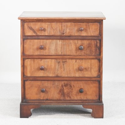 Lot 120 - A 19th century mahogany chest, of small...