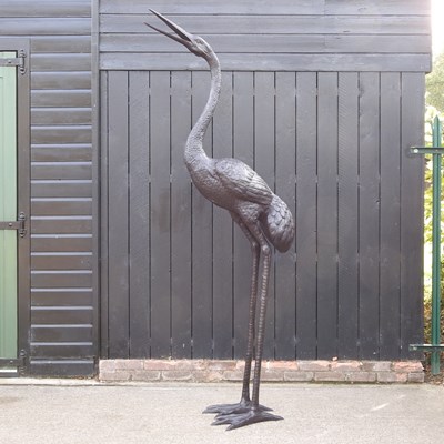 Lot 82 - A unusually large bronze garden sculpture of a...