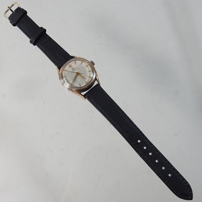Lot 105 - A 1960's Omega gentleman's gold plated and steel cased wristwatch