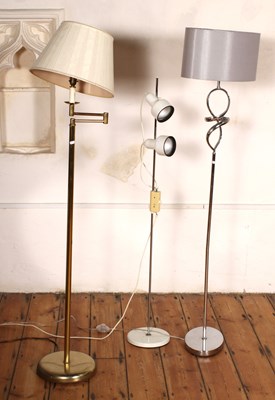 Lot 581 - Three various modern standard lamps