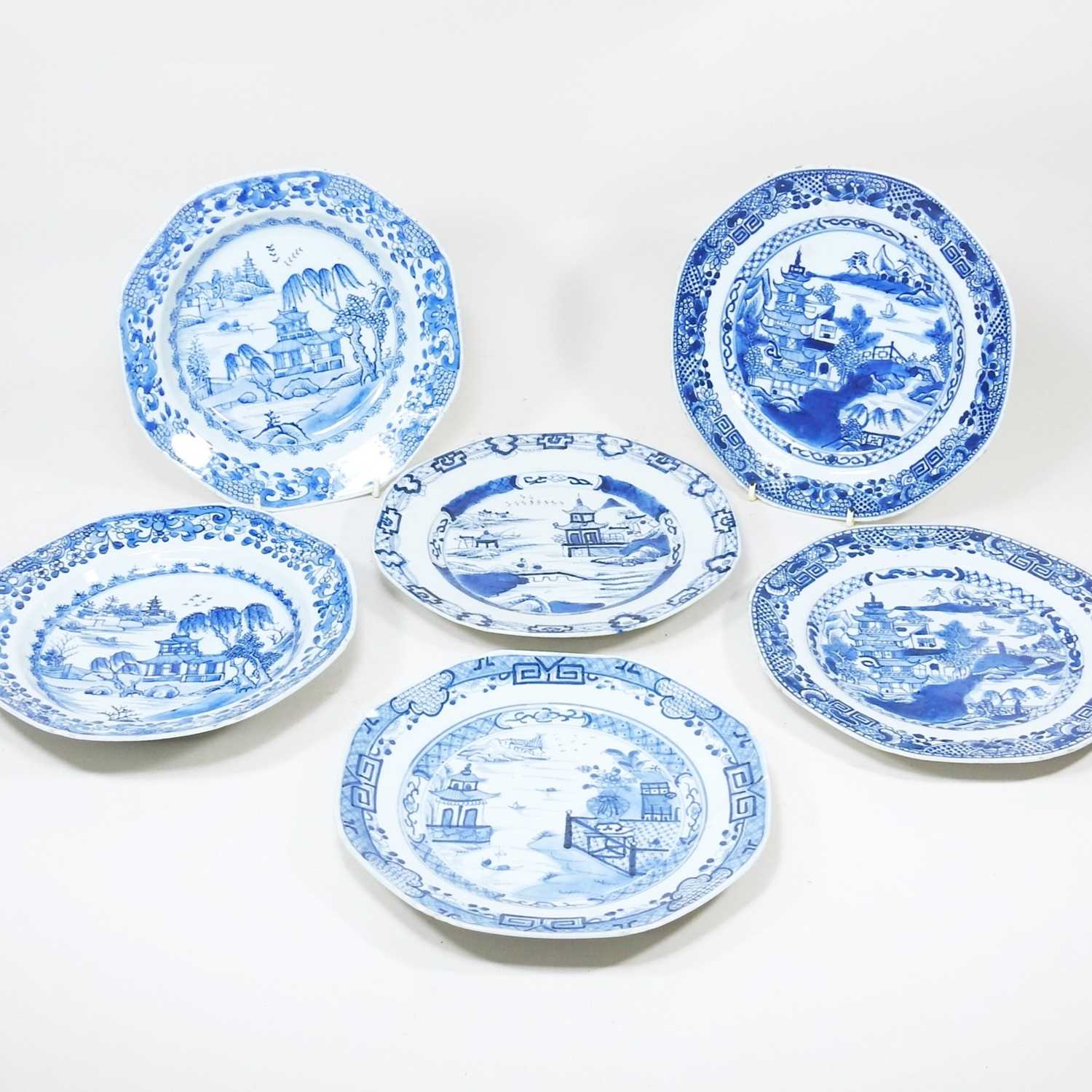 Lot 41 - A collection of six 18th century Chinese...