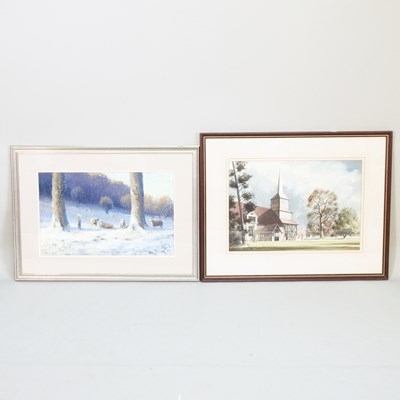 Lot 405 - Peter King, 20th century, landscape with...