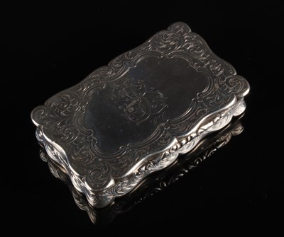 Lot 18 - A Victorian silver pocket snuff box,...