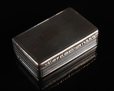 Lot 147 - A George IV silver pocket snuff box, having...