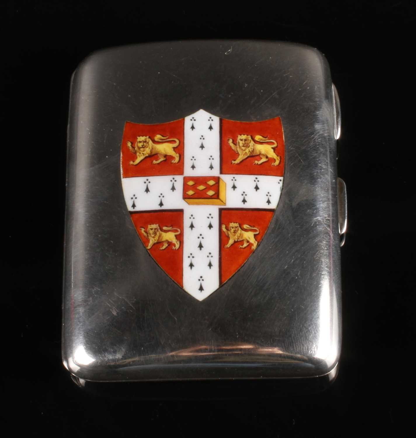 Lot 20 - An Edwardian silver and enamel decorated...