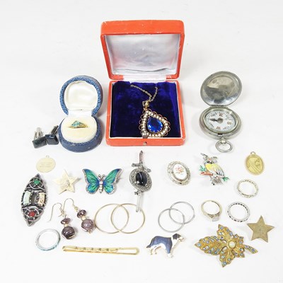 Lot 448 - A collection of costume jewellery, to include...