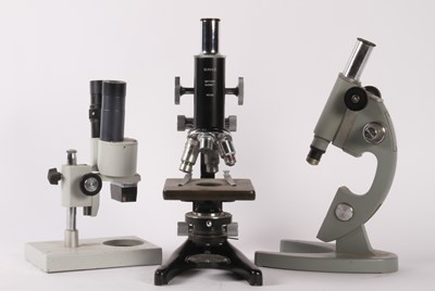 Lot 281 - Three various 20th century microscopes