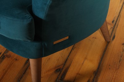 Lot 75 - A pair of modern The Lounge Co blue...