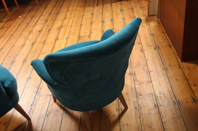 Lot 75 - A pair of modern The Lounge Co blue...