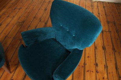 Lot 75 - A pair of modern The Lounge Co blue...