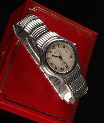 Lot 12 - A Cartier Panthere Cougar wristwatch, the dial...