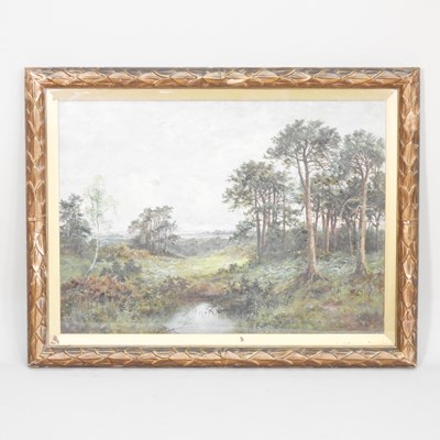 Lot 478 - Benjamin William Leader, 1831-1923, a wooded...