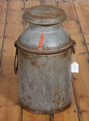 Lot 437 - A metal milk churn