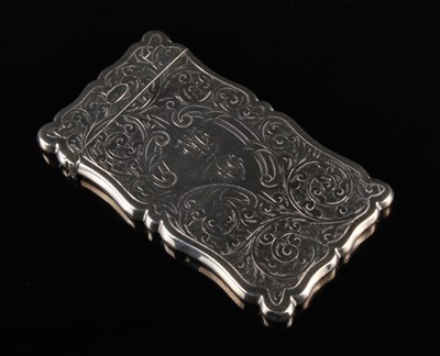 Lot 70 - An Edwardian VII silver visiting card case,...