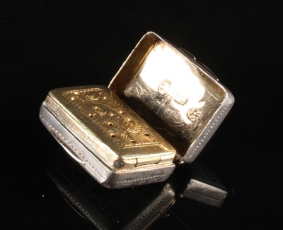 Lot 88 - A William IV silver vinaigrette, of...