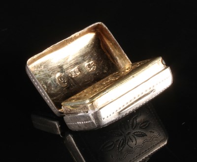 Lot 88 - A William IV silver vinaigrette, of...