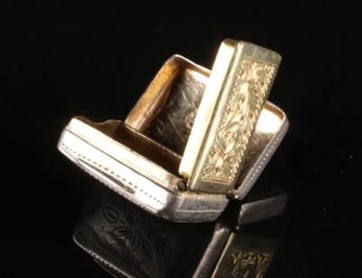 Lot 88 - A William IV silver vinaigrette, of...