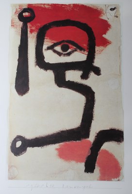 Lot 617 - After Paul Klee, Pankenspieler, print, 68 x...