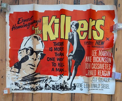 Lot 480 - A vintage folded film poster for The Killers