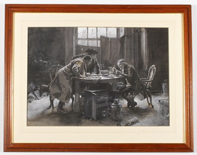 Lot 232 - Frand Dadd RI ROI (1851-1929), interior scene...