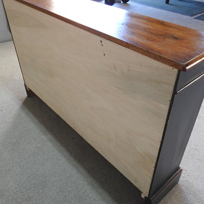 Lot 42 - A hand made oak and painted wine rack, to hold...